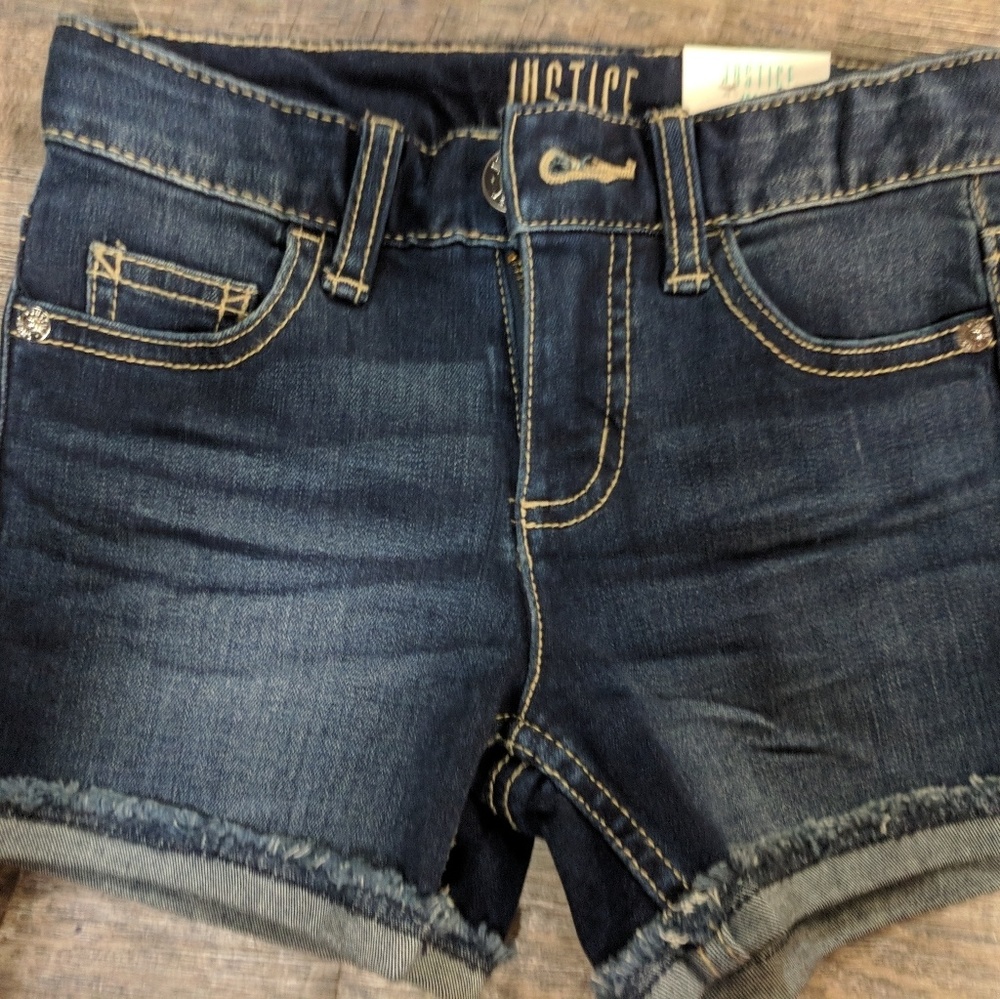 Justice jean shorts